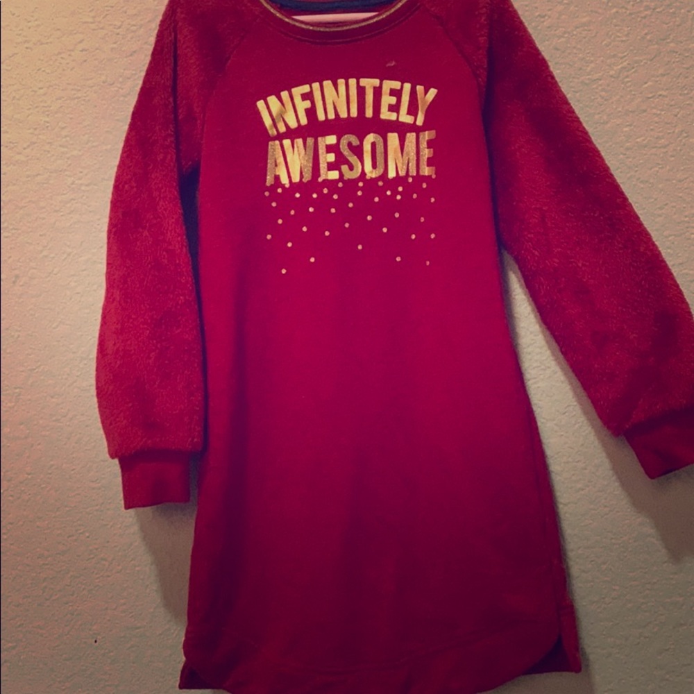 Girls Red Dress Shirt